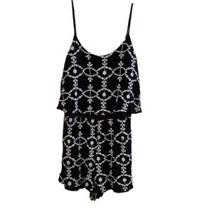 Alya Black and White Romper